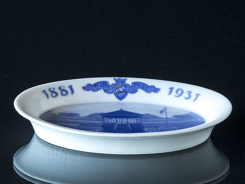 Royal Copenhagen Gedenkteller Dänishes Radfahren 50-jähriges Jubiläum