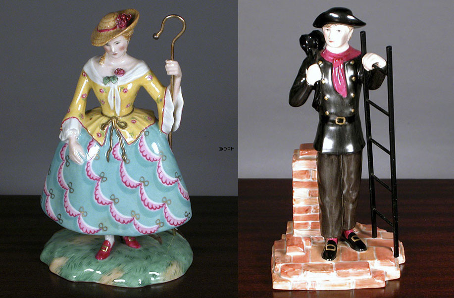 Die Hirtin und der Schornsteinfeger, Figur, Royal Copenhagen