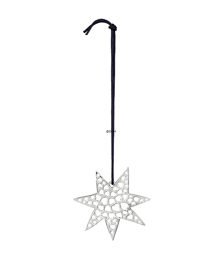 Karen Blixen Weihnachten, Herzstern, versilbert