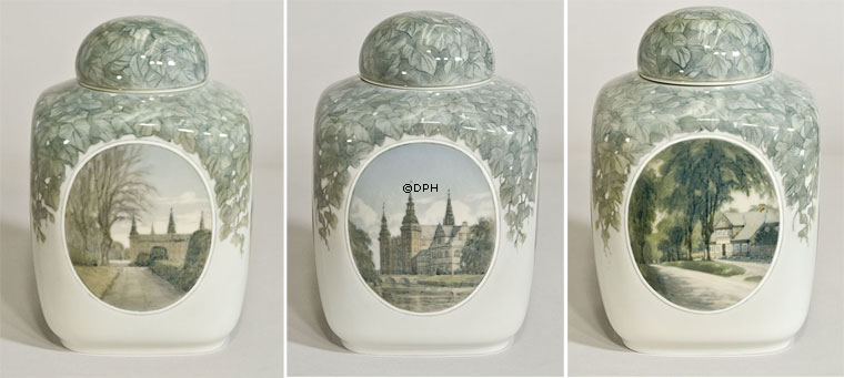 Dose mit Deckel, signiert Th. Kjölner - Privat - Royal Copenhagen