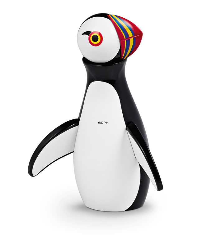 Kay Bojesen Papagei, bemalte Buche (alt, hat Gebrauchsspuren)