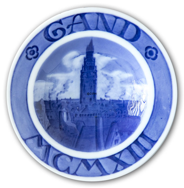 Royal Copenhagen Gedenkteller Weltausstellung Gand 1913 Nr. 131