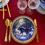 1978 Royal Heidelberg Weihnachtsteller, Elch