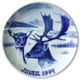 1997 Royal Heidelberg Weihnachtsteller, Hirsche