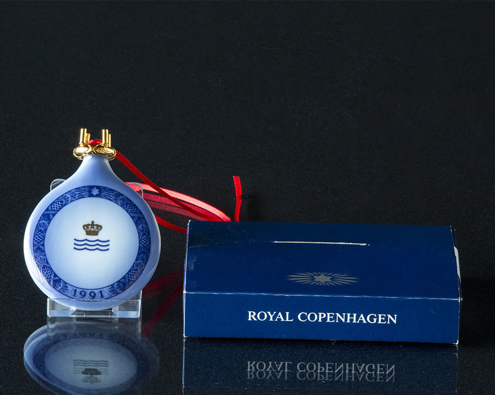 1991 Royal Copenhagen Ornament, Weihnachtstropfen