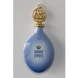 1993 Royal Copenhagen Ornament, Weihnachtstropfen