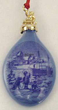 1998 Royal Copenhagen Ornament, Weihnachtstropfen