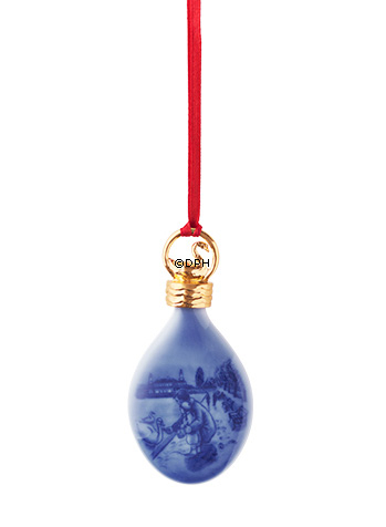 2017 Royal Copenhagen Ornament, Weihnachtstropfen, an den Seen