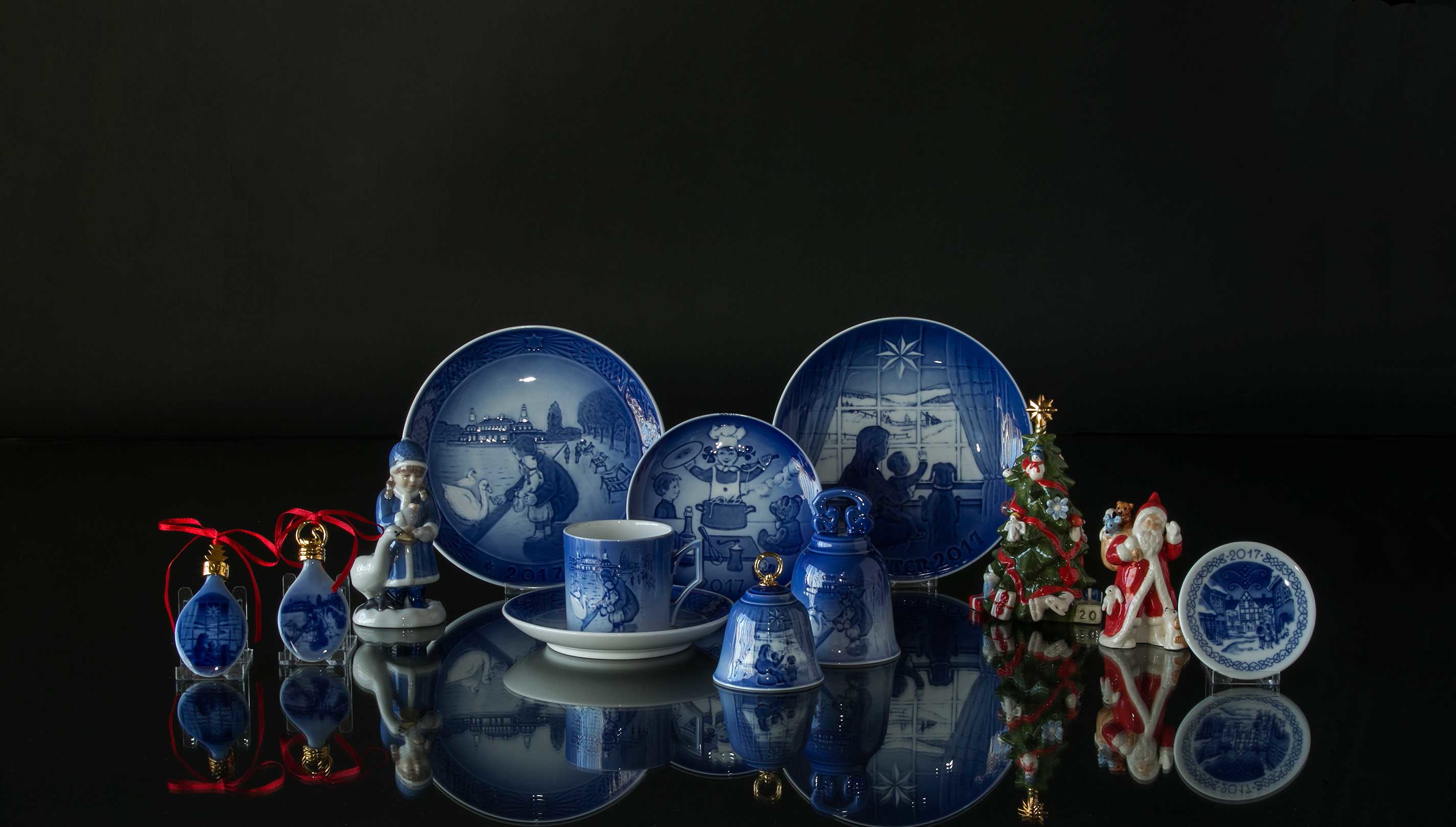 2017 Royal Copenhagen Ornament, Weihnachtstropfen, an den Seen