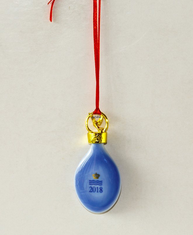 Royal Copenhagen Verzierung 2018, Weihnachtstropfen, Weihnachtsbaummarkt