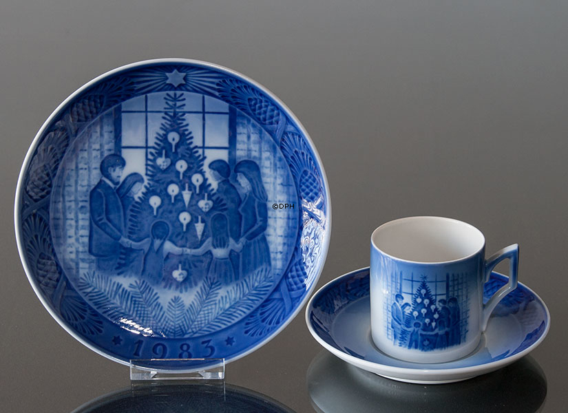 1983 Royal Copenhagen Weihnachtstasse, Frohe Weihnachten