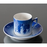 1985 Royal Copenhagen Weihnachtstasse, der Schneemann