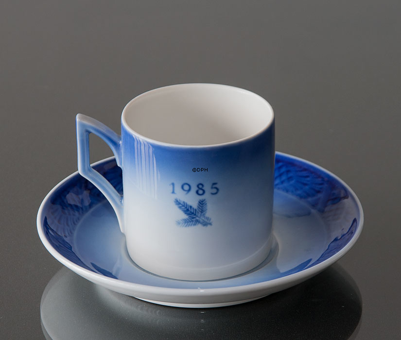 1985 Royal Copenhagen Weihnachtstasse, der Schneemann