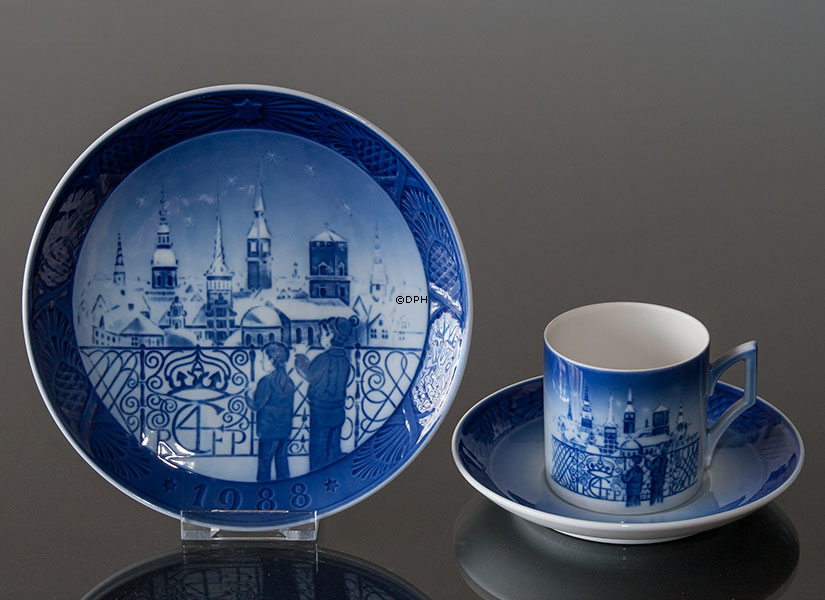 1988 Royal Copenhagen Weihnachtstasse, Heiligabend in Kopenhagen