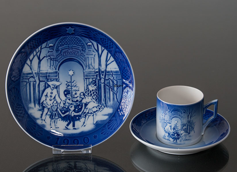 1990 Royal Copenhagen Weihnachtstasse, Weihnachten im Tivoli