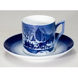 1999 Royal Copenhagen Weihnachtstasse, Die Schlittenfahrt