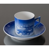 2013 Royal Copenhagen Weihnachtstasse, die kleine Meerjungfrau