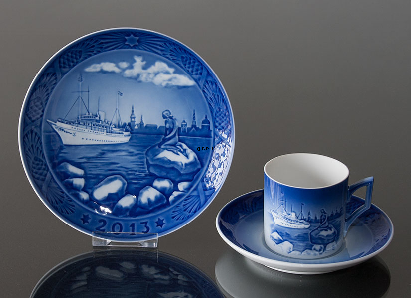2013 Royal Copenhagen Weihnachtstasse, die kleine Meerjungfrau