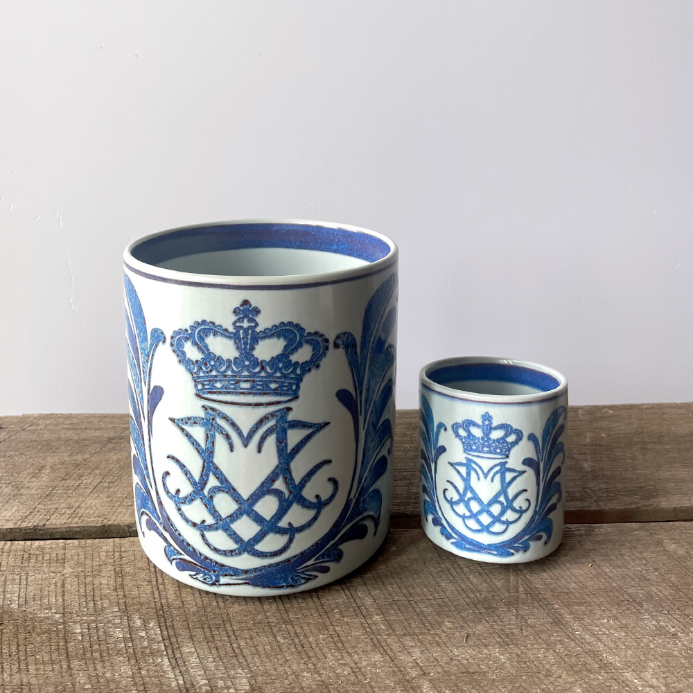 Großer Becher "Königin Margrethes Hochzeit" 1967, Royal Copenhagen Nr. 3115