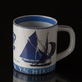 Becher königlicher dänische Yachtklub Nr. 776-3135, Aluminia, Royal Copenhagen