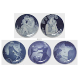 Royal Copenhagen Muttertagsplatte 1980 Mutterrolle