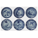 1987 Royal Copenhagen Mutter und Kind Teller Ziege mit Zicklein