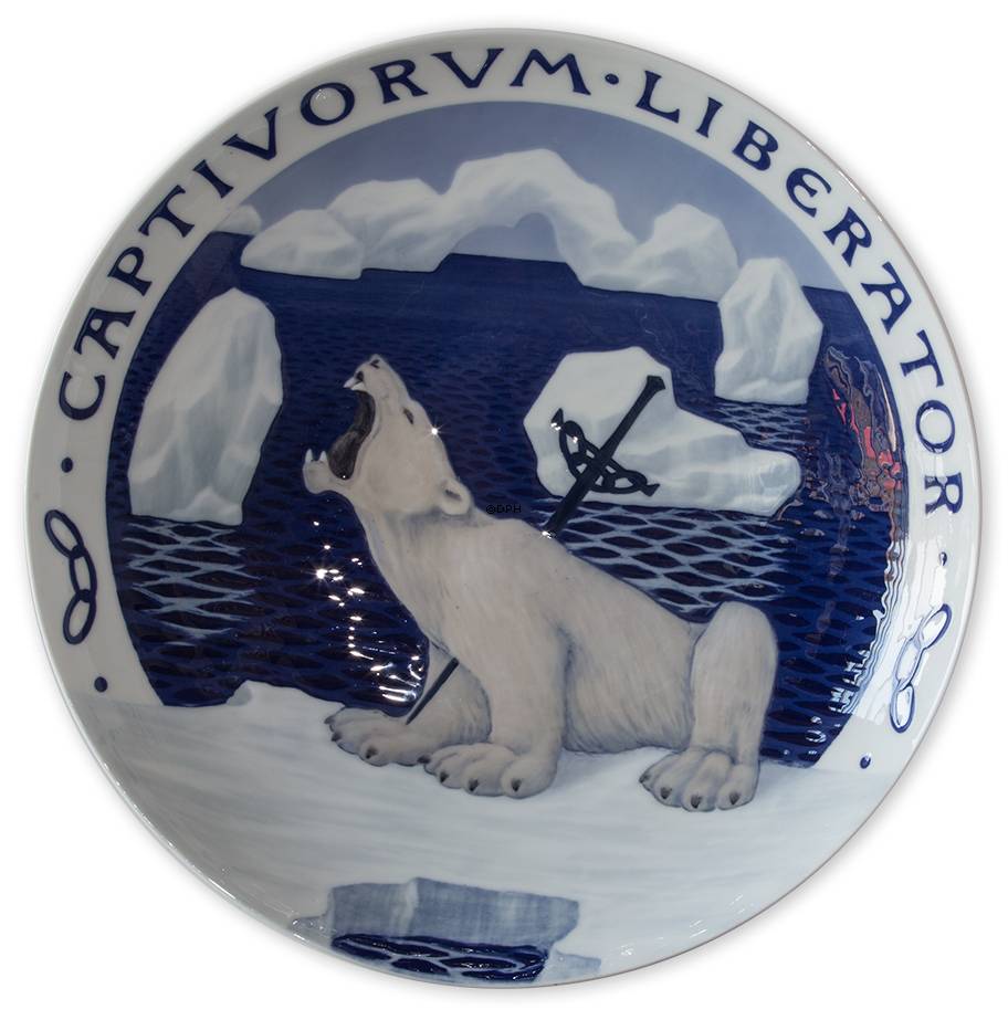 1899 Royal Copenhagen Odd Fellow Gedenkteller, CAPTIVORUM LIBERATOR