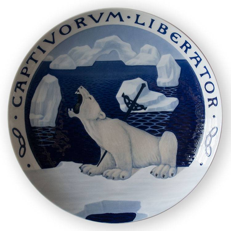 1899 Royal Copenhagen Odd Fellow Gedenkteller, CAPTIVORUM LIBERATOR