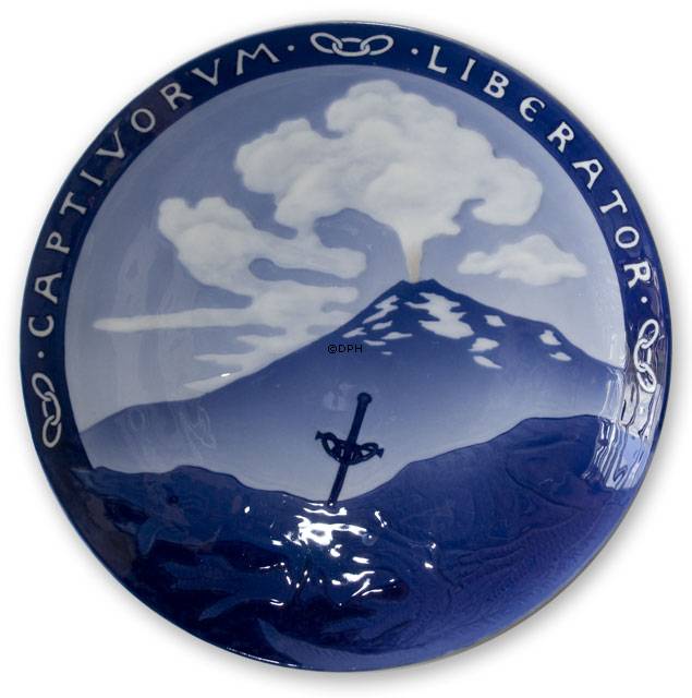 1899 Royal Copenhagen Odd Fellow Gedenkteller, CAPTIVORUM LIBERATOR
