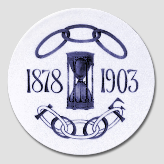 1878-1903 Royal Copenhagen Odd Fellow Gedenkteller,