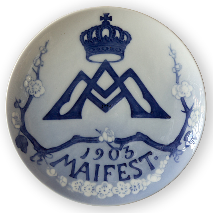 1903 Royal Copenhagen Gedenkteller, Maifest 1903