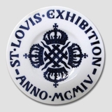 1903 Royal Copenhagen Gedenkteller, ST. LOVIS AUSSTELLUNG ANNO MCMIV
