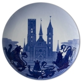1904 Royal Copenhagen Gedenkteller, Kathedrale von Ribe