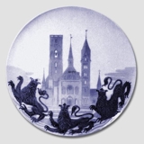 1904 Royal Copenhagen Gedenkteller, Kathedrale von Ribe