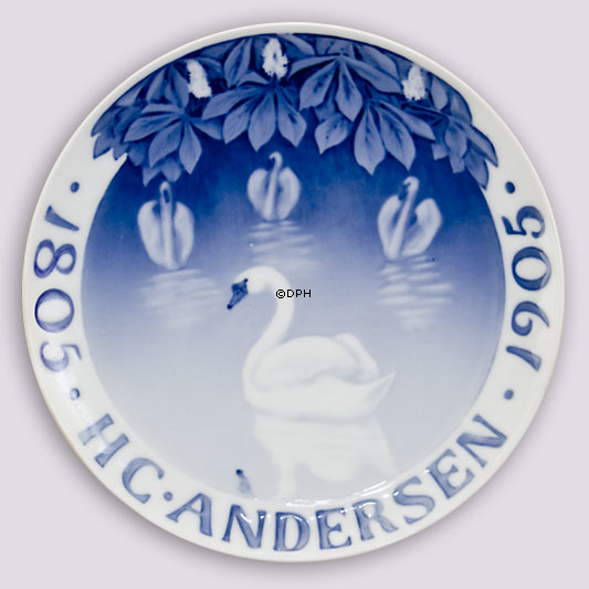 1805-1905 Royal Copenhagen Gedenkteller, Hans Christian Andersen