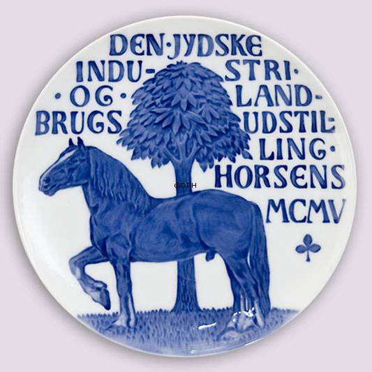 1905 Royal Copenhagen Gedenkteller, DEN JYDSKE INDUSTRI- OG LANDBRUGS UDSTILLING HORSENS MCM