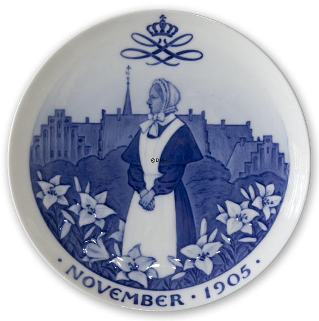 1905 Royal Copenhagen Gedenkteller, NOVEMBER 1905