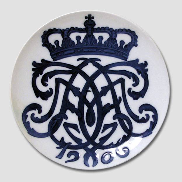 1906 Royal Copenhagen Gedenkteller, norwegische Krönungsteller