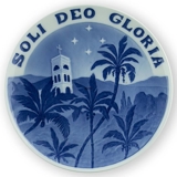 1906 Royal Copenhagen Gedenkteller, SOLI DEO GLORIA
