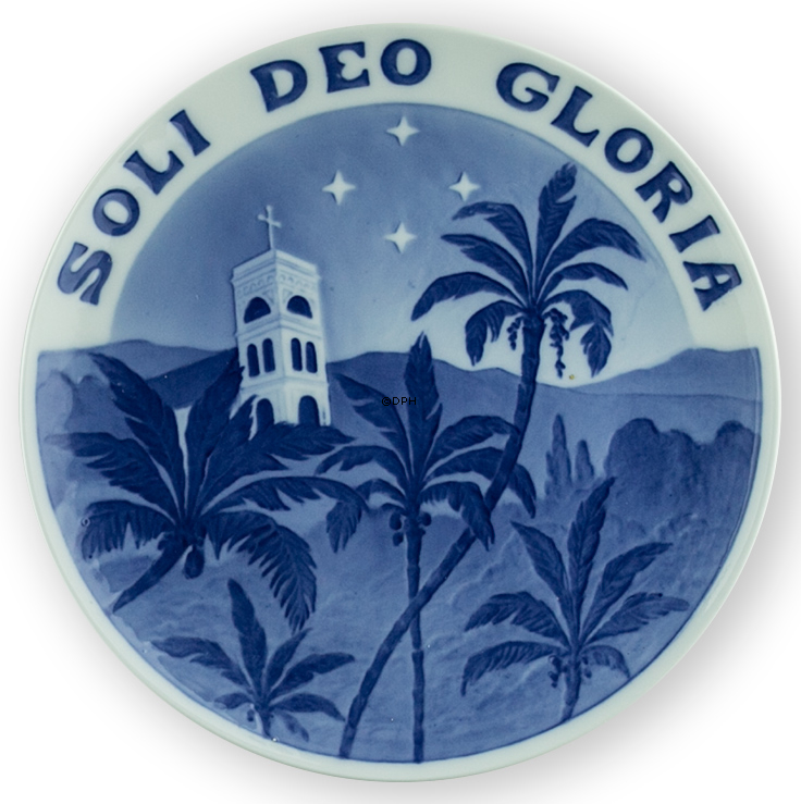 1906 Royal Copenhagen Gedenkteller, SOLI DEO GLORIA