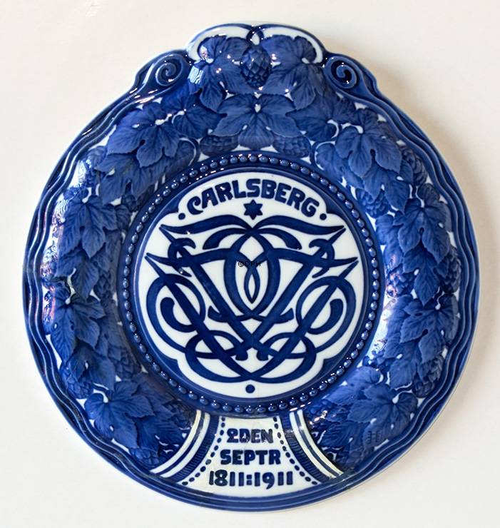 1811-1911 Royal Copenhagen Gedenkteller, CARLSBERG 2DEN SEPTR.1811-1911