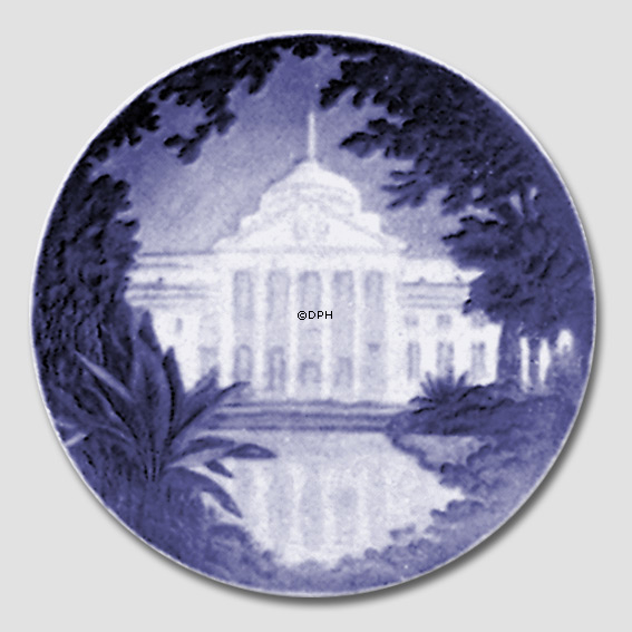 1915 Royal Copenhagen Gedenkteller, Wiesbaden Teller, AQUIS MATTIACIS.