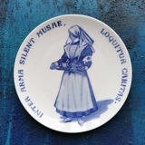 1917 Royal Copenhagen Gedenkteller, Teller des Roten Kreuzes, INTER ARMA SILENT MUSAE LOQUITUR CARITAS
