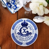 1870-1920 Royal Copenhagen Gedenkteller, MIN GUD MIT LAND MIN ÆRE (Mein Gott, mein Land, meine Ehre) 1870-1920 26 SEPTEMBER