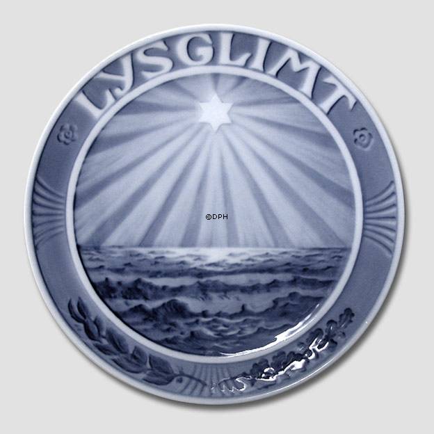 1922 Royal Copenhagen Gedenkteller, Lysglimt (Licht im Dunkeln)