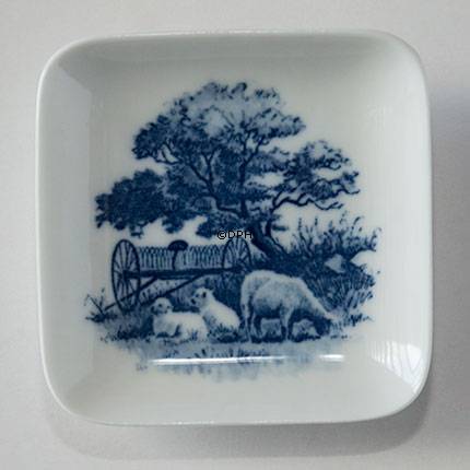 Schale mit Schafen mit Lamm, Royal Copenhagen