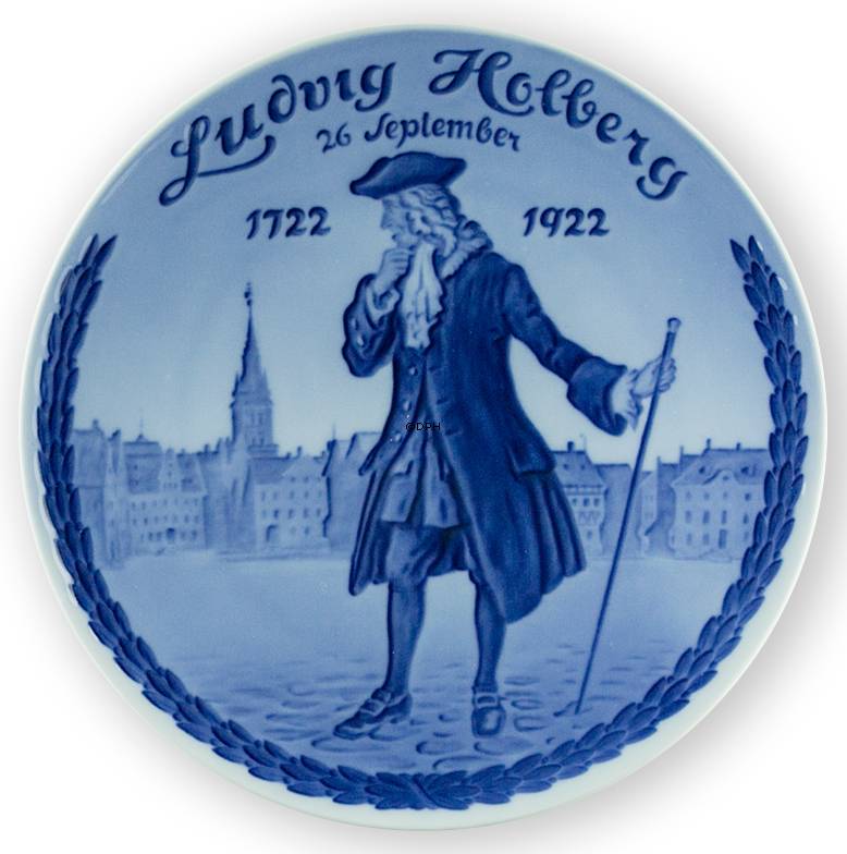 1722-1922 Royal Copenhagen Gedenkteller, LUDVIG HOLBERG 1722 26. SEPTEMBER 1922