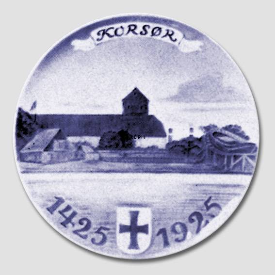 1425-1925 Royal Copenhagen Gedenkteller KORSØR 1425 - 1925