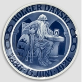 1886-1926 Royal Copenhagen Gedenkteller HOLGER DANSKE 1886 15. JUNI 1926
