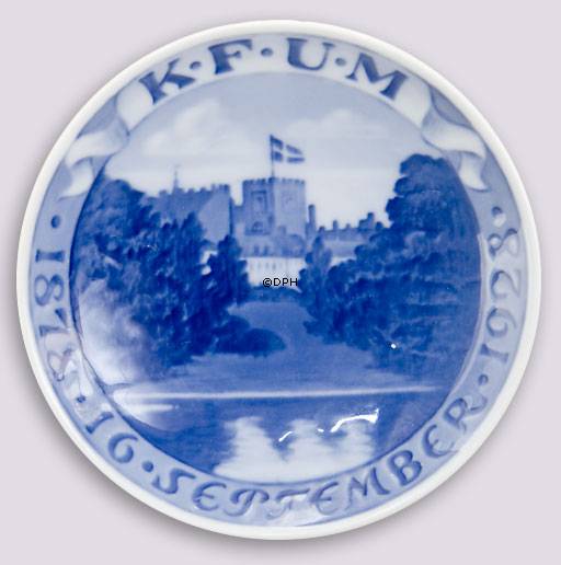 1928 Royal Copenhagen Gedenkteller 1878-1928, KF u. M. 1878 - 16. SEPTEMBER - 1928